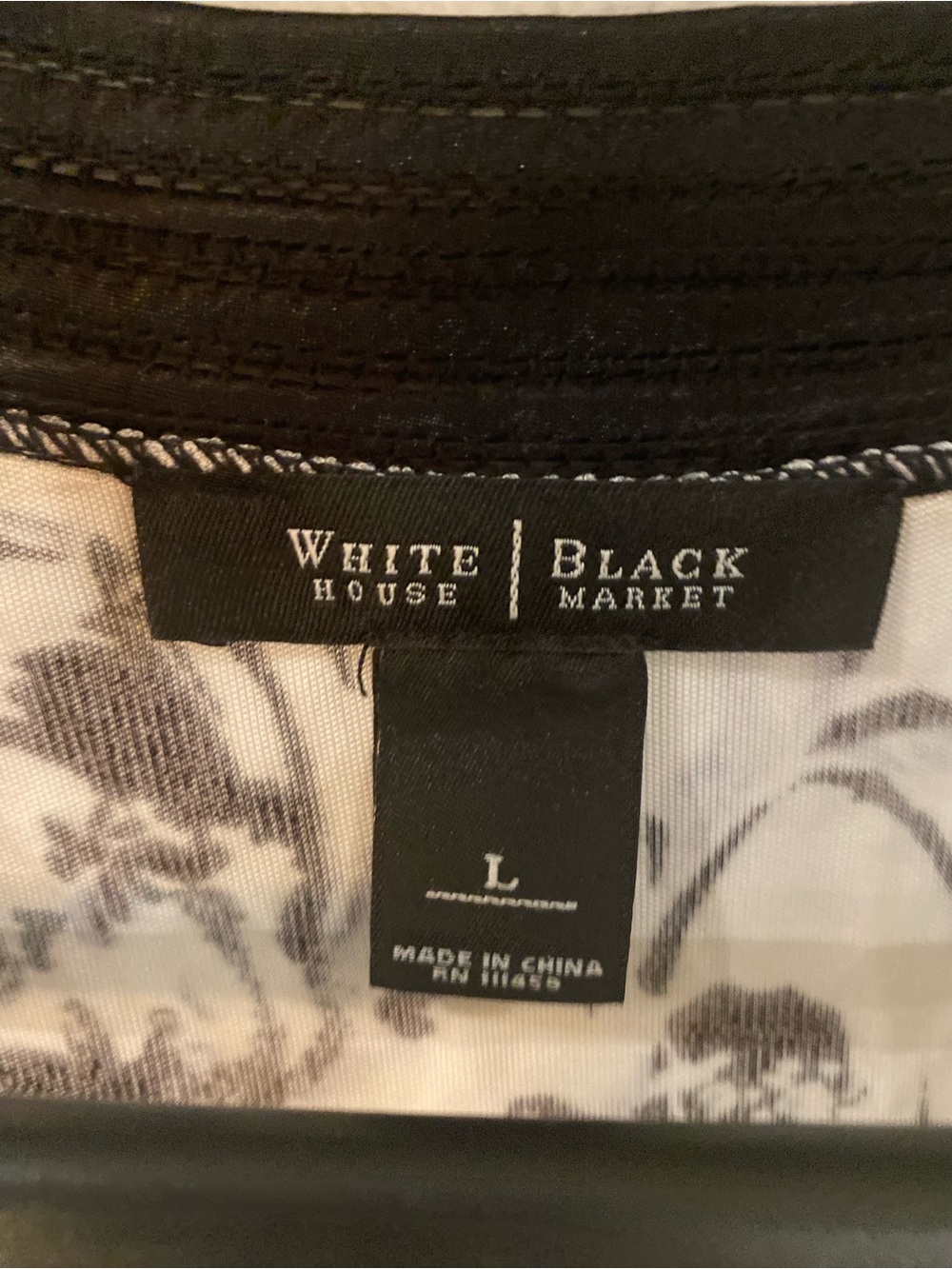 White & Black Floral V-Neck Tank Top - Picture 2 of 4